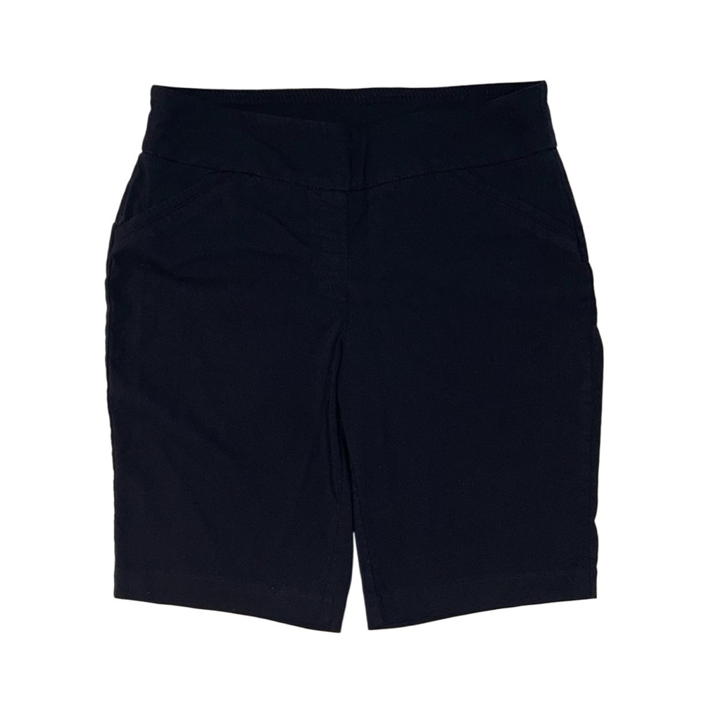 STUDIO WORKS Women's Dark Blue Bermuda Shorts Size 10